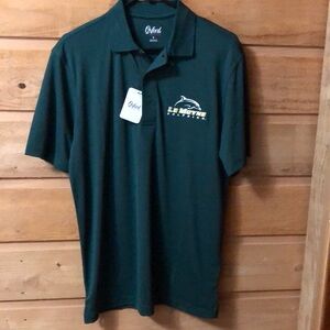 LeMoyne Dolphins hunter green golf polo short sleeve top size small NWT